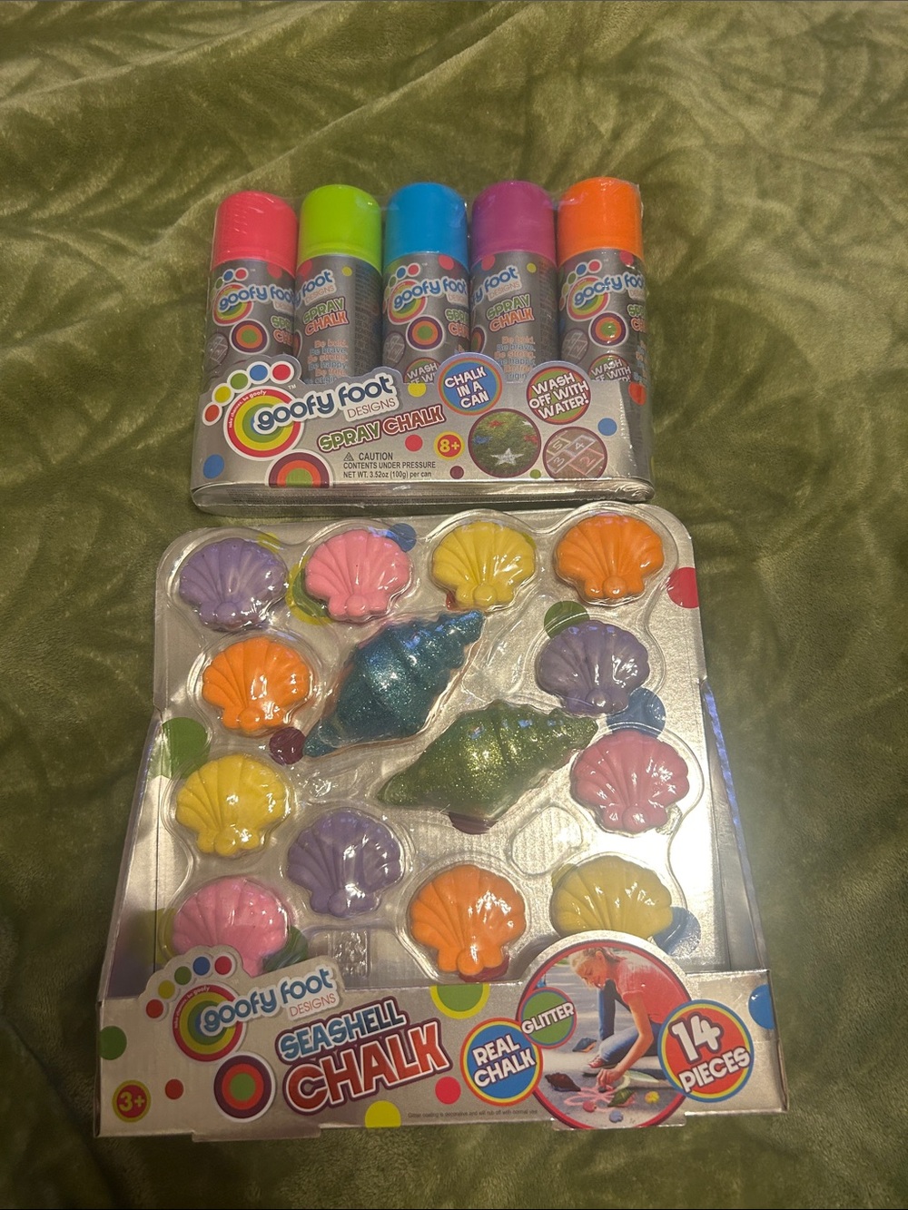 Seashell Chalk & Spray Chalk Set - Multicolor